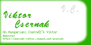 viktor csernak business card